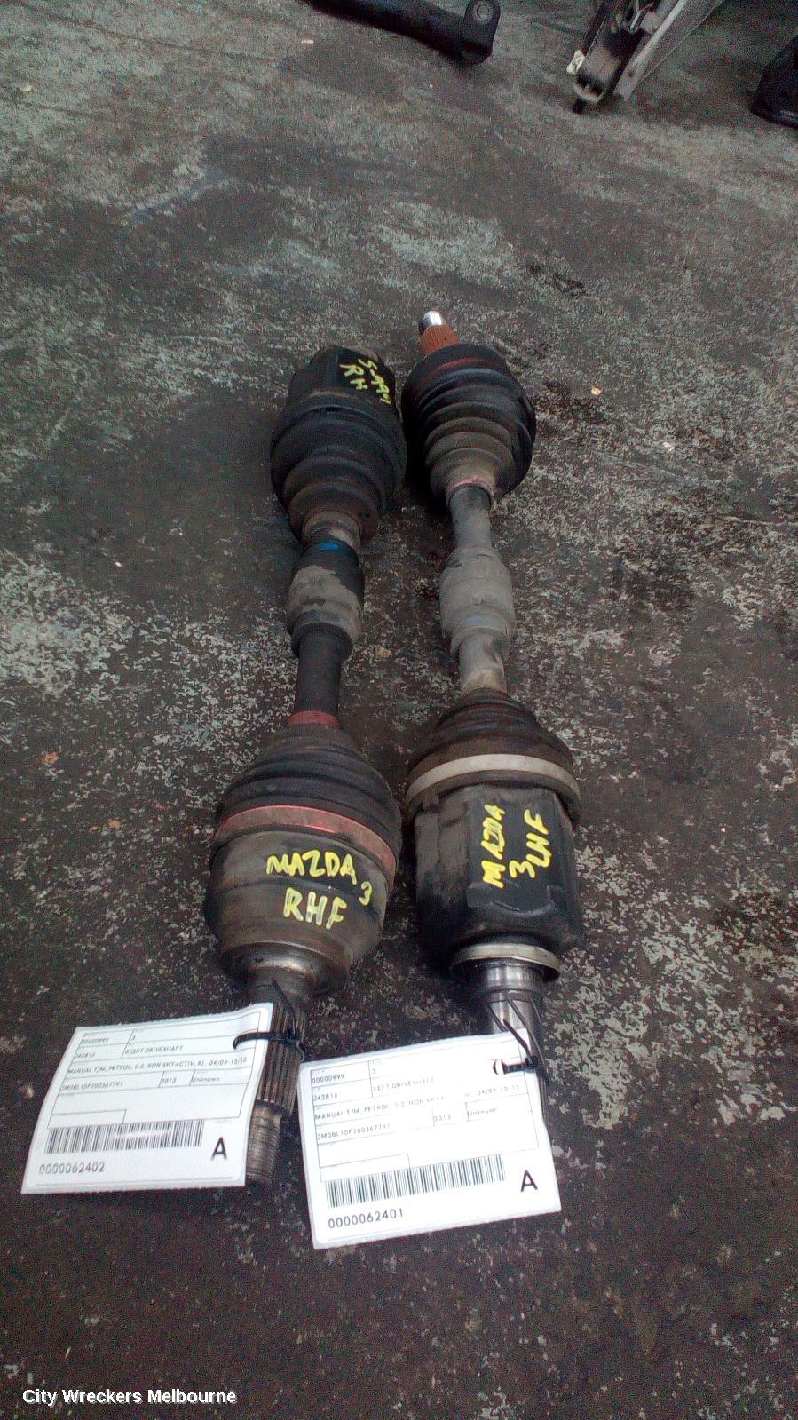 MAZDA 3 LEFT DRIVESHAFT, MANUAL T/M, PETROL, 2.0, NON SKYACTIV, BL, 04/2009 - 10/2013 - Image 2