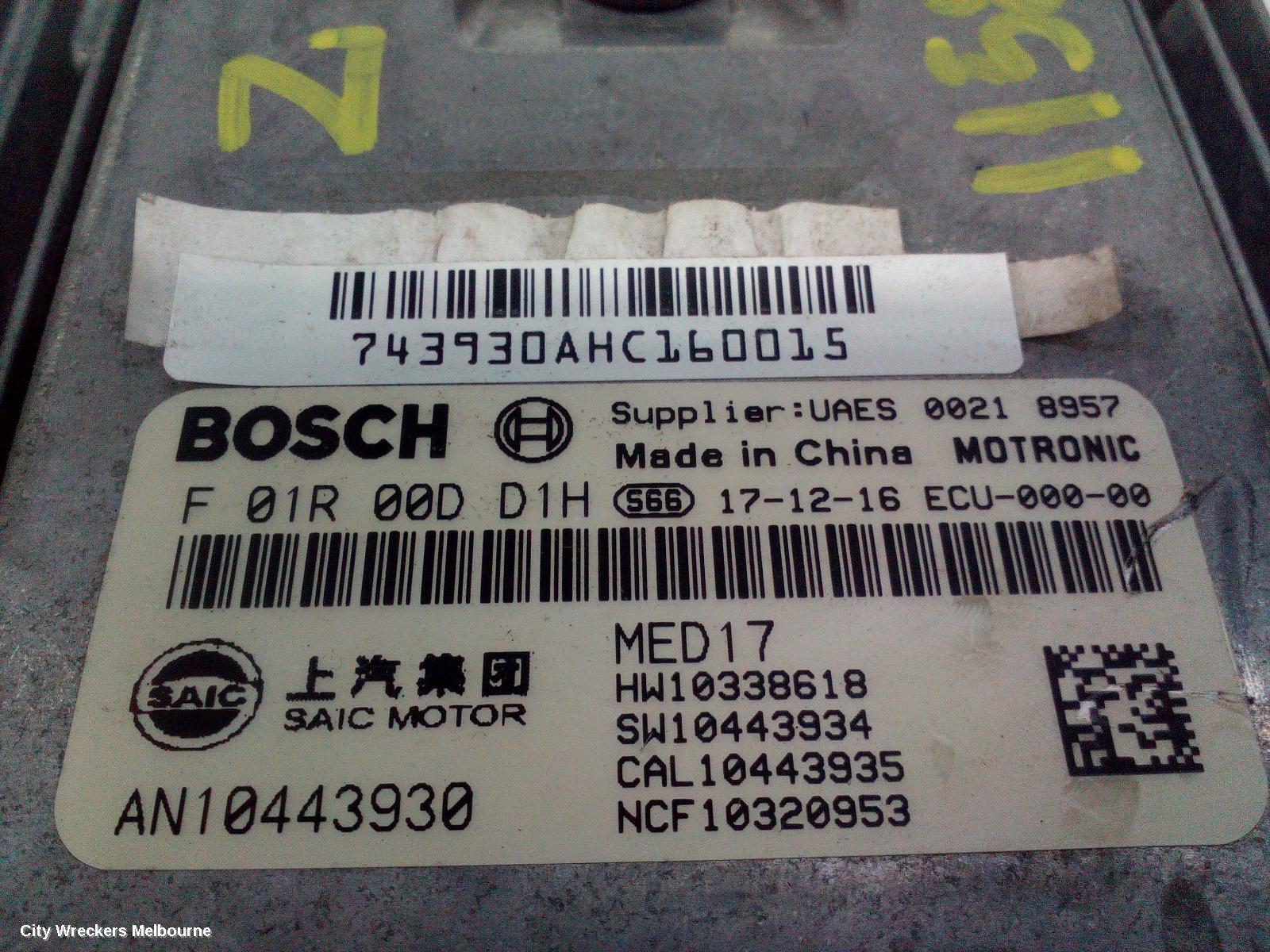 MG ZS ECU, ENGINE ECU, 1.0, PETROL, TURBO, ECU ONLY, AZS1, 09/2017 ONWARDS - Image 3
