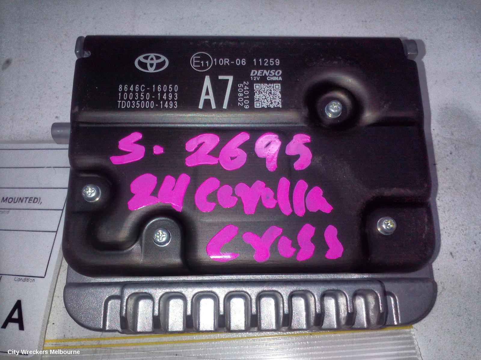 TOYOTA COROLLA CROSS REVERSE CAMERA, XG10, FRONT RADAR SENSOR (WINDSCREEN MOUNTED), 01/2022 ONWARDS - Image 2