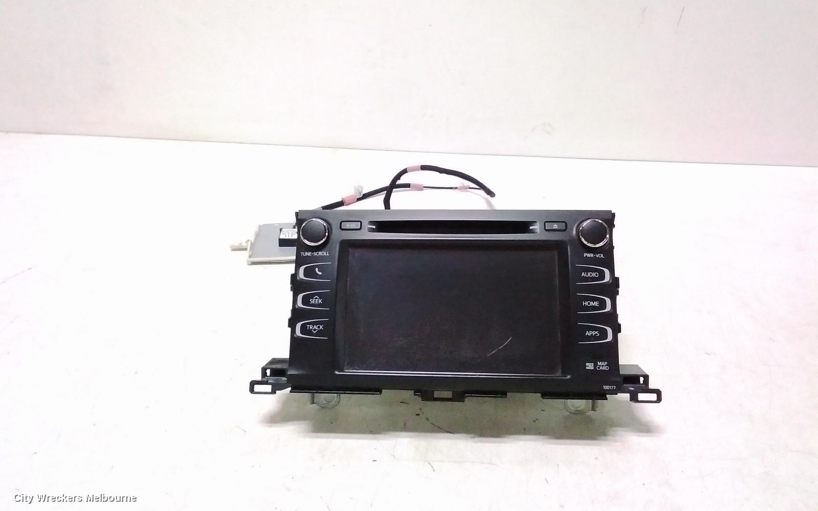 TOYOTA KLUGER RADIO/CD/DVD/SAT/TV, SAT NAV HEAD UNIT, GSU50/GSU55, 12/2013 - 02/2021 - Image 1