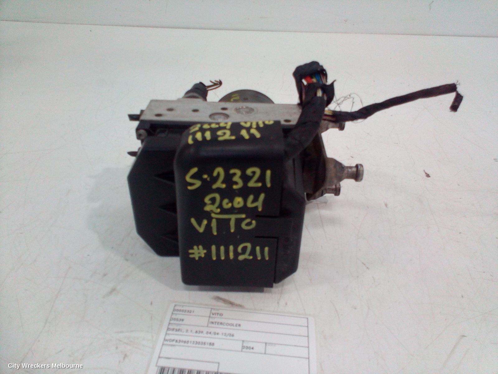 MERCEDES VITO INTERCOOLER, DIESEL, 2.1, 639, 04/2004 - 12/2006 - Image 1