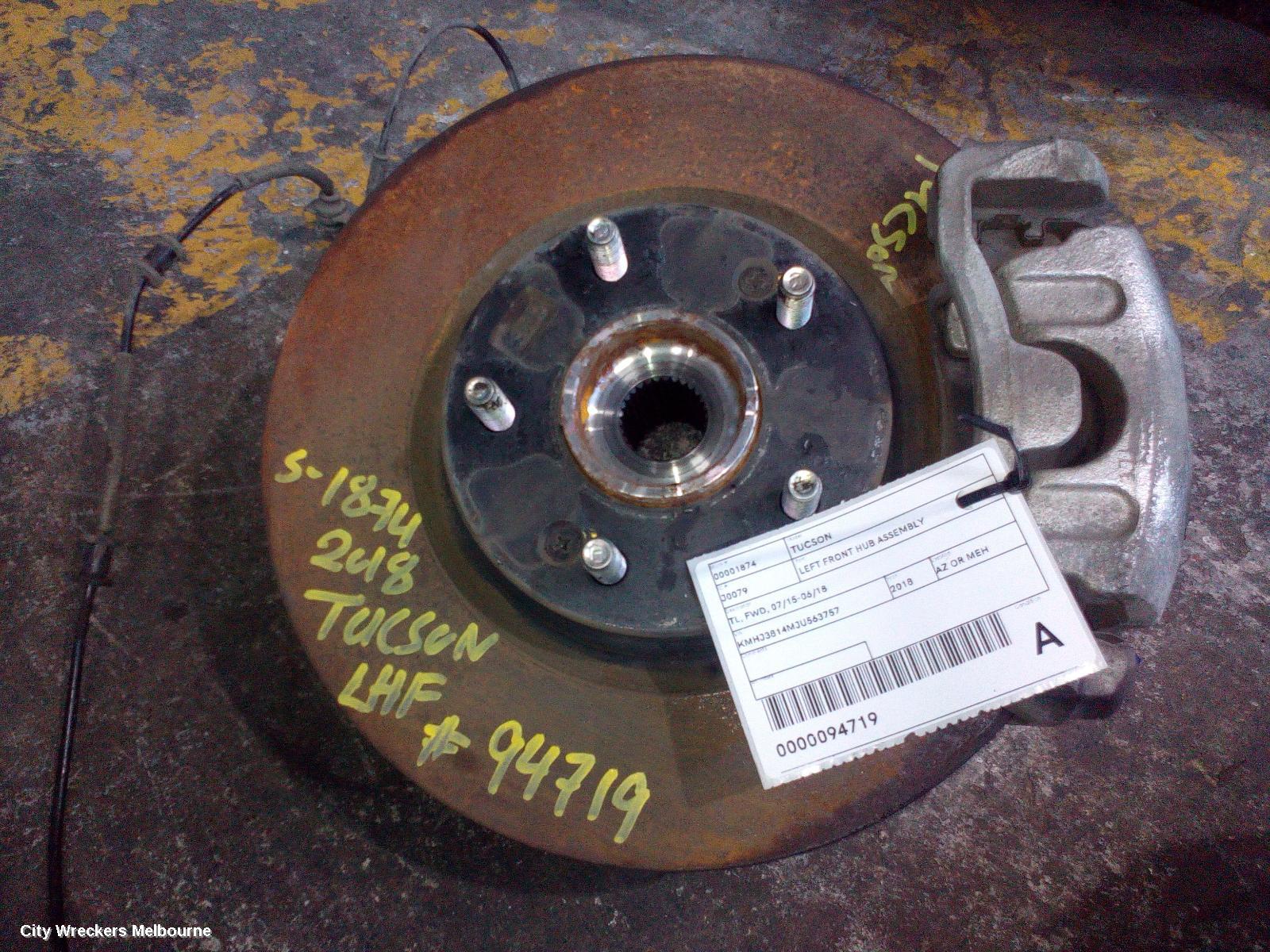 HYUNDAI TUCSON LEFT FRONT HUB ASSEMBLY, TL, FWD, 07/2015 - 06/2018 - Image 1