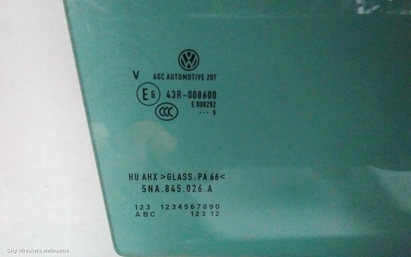 VOLKSWAGEN TIGUAN RIGHT REAR DOOR WINDOW, 5NA, DARK TINT TYPE, 06/2016 ONWARDS - Image 2