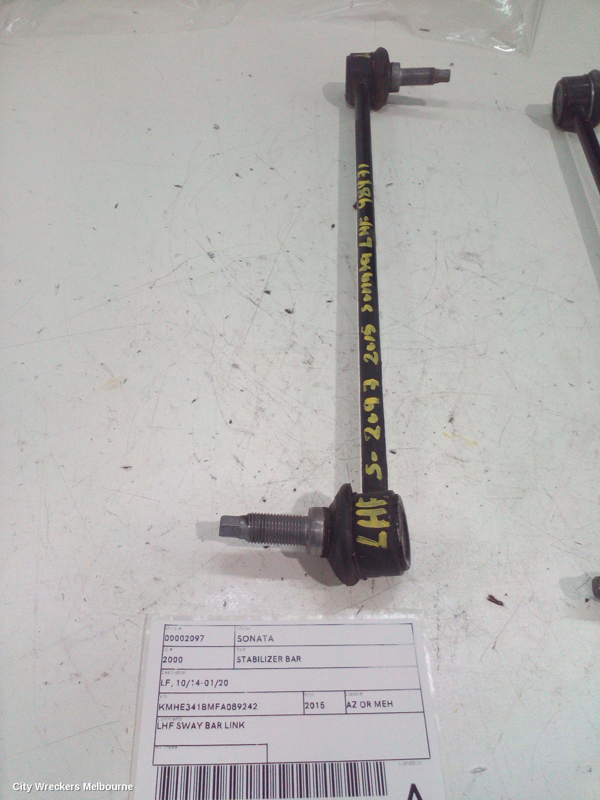 HYUNDAI SONATA STABILISER BAR, LF, 10/2014 - 01/2020 - Image 1