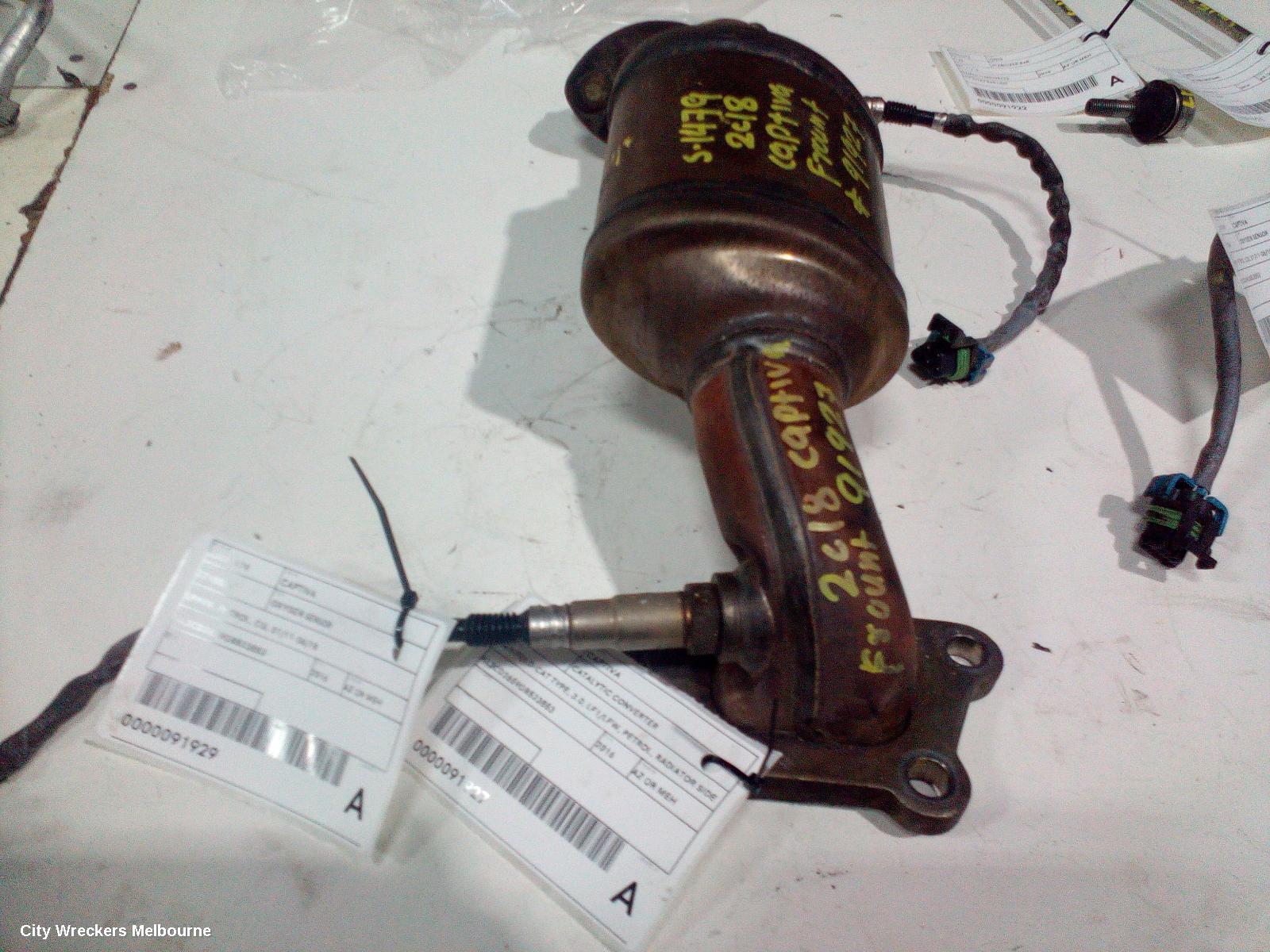 HOLDEN CAPTIVA CATALYTIC CONVERTER, MANIFOLD-CAT TYPE, 3.0, LF1/LFW, PETROL, RADIATOR SIDE (LH SIDE), CG, 01/2011 - 06/2018 - Image 3