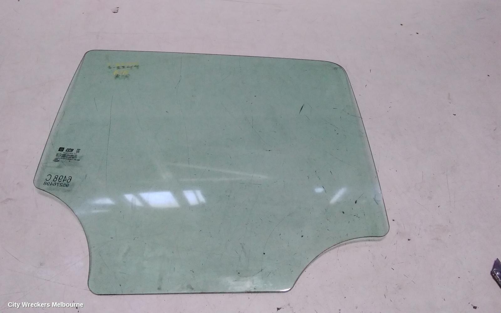 HOLDEN TRAX RIGHT REAR DOOR WINDOW, TJ SERIES, 08/2013 - 12/2020 - Image 2