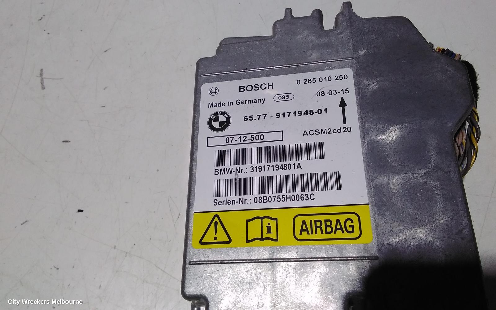 BMW X5 AIRBAG MODULE/SENSOR, MODULE, E70, 03/2007 - 08/2013 - Image 2