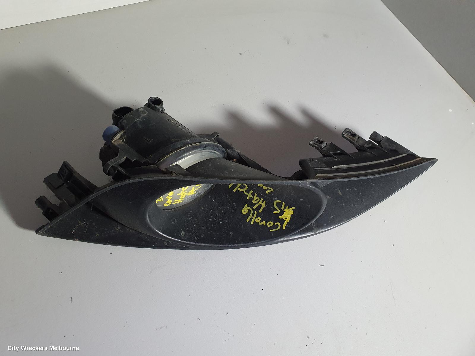 TOYOTA COROLLA LEFT INDICATOR/FOG/SIDE, BUMPER FOGLAMP, ZRE152R, HATCH, 03/2007 - 10/2009 - Image 2