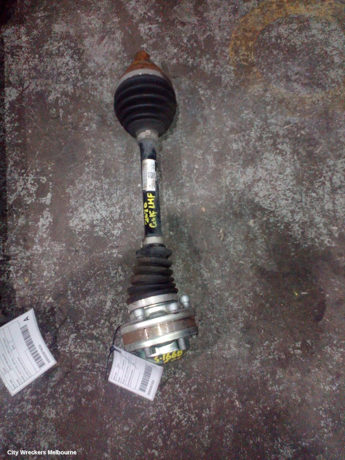 VOLKSWAGEN GOLF LEFT DRIVESHAFT, FRONT, AUTO T/M, PETROL, 1.4, GEN 7, 03/2017 - 08/2020 - Image 2