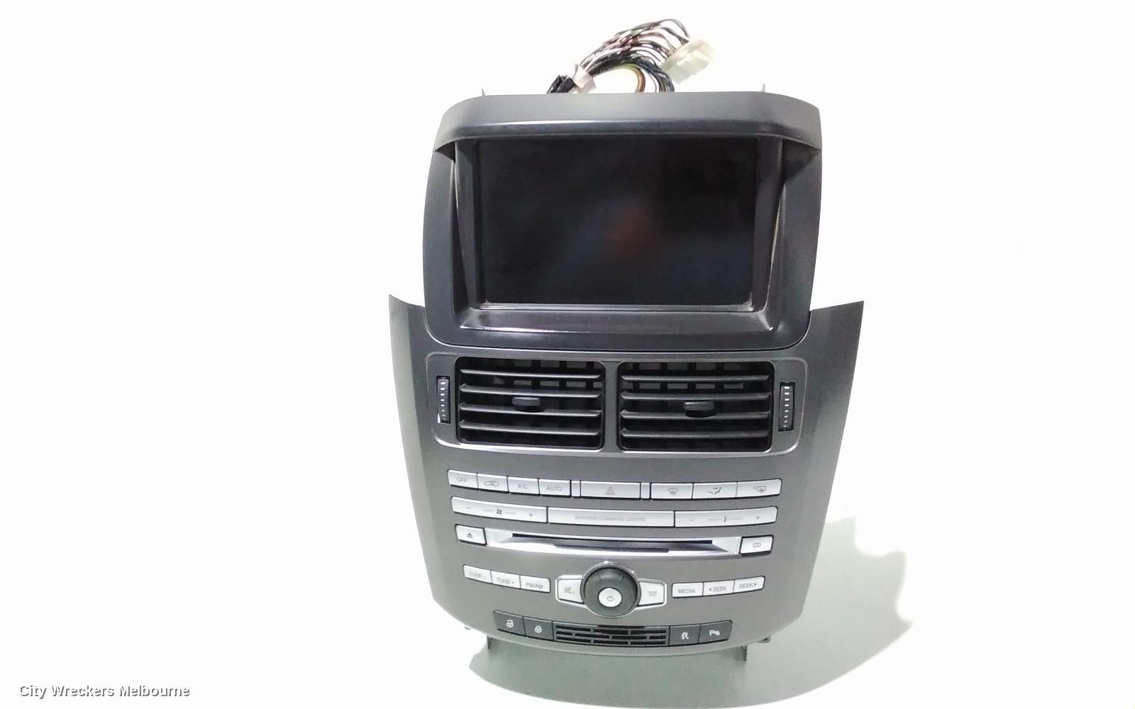 FORD TERRITORY RADIO/CD/DVD/SAT/TV, SZ MKI-MKII, CONTROL PANEL, PREMIUM, BLACK FACE (SILVER BUTTON), 04/2011 - 12/2016 - Image 1