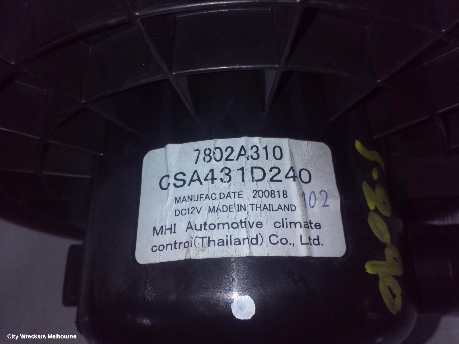 MITSUBISHI TRITON HEATER FAN MOTOR, MQ-MR, FRONT, 03/2015 - 10/2021 - Image 3