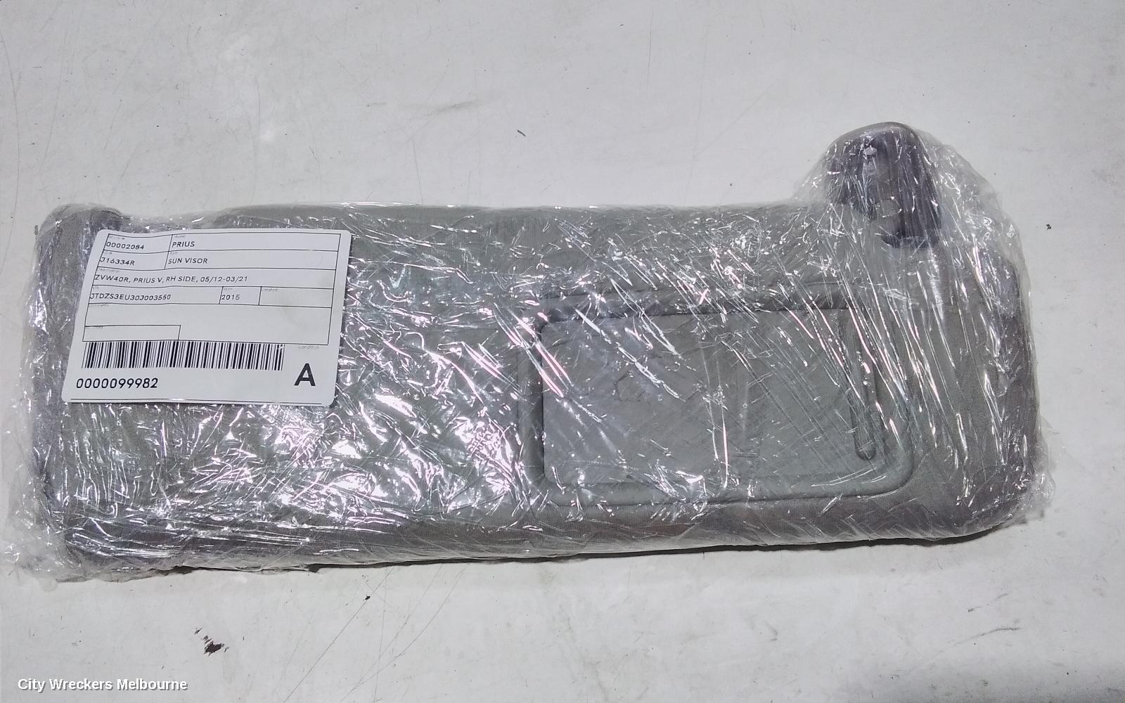 TOYOTA PRIUS SUNVISOR, ZVW40R, PRIUS V, RH SIDE, 05/2012 - 03/2021 - Image 2