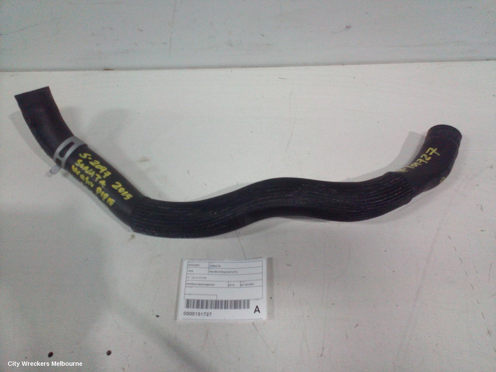 HYUNDAI SONATA WATER PIPES/OUTLETS, LF, 10/2014 - 01/2020 - Image 2
