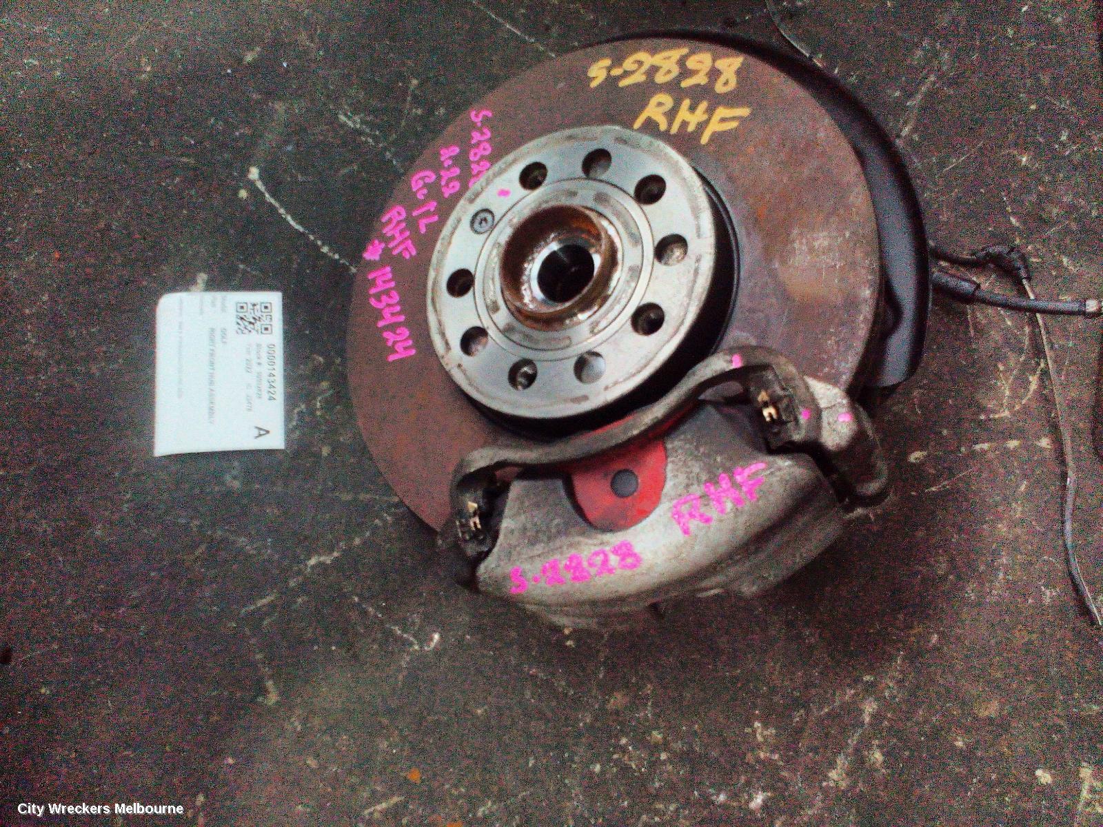 VOLKSWAGEN GOLF RIGHT FRONT HUB ASSEMBLY, GEN 8, STANDARD/LIFE/R LINE, 09/2020 ONWARDS - Image 2