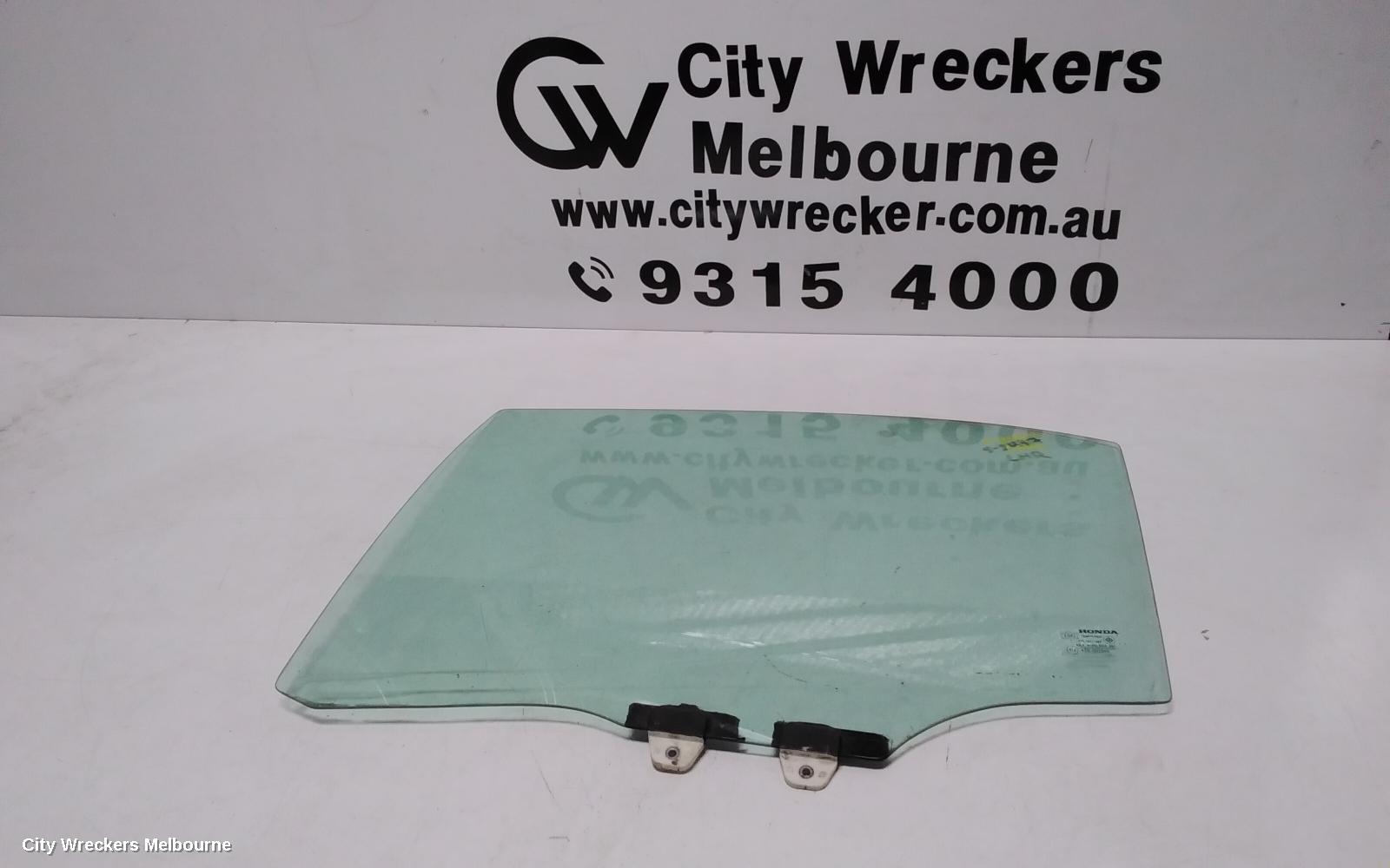 HONDA CIVIC LEFT REAR DOOR WINDOW, 7TH GEN, SEDAN, 11/2000 - 12/2005 - Image 1