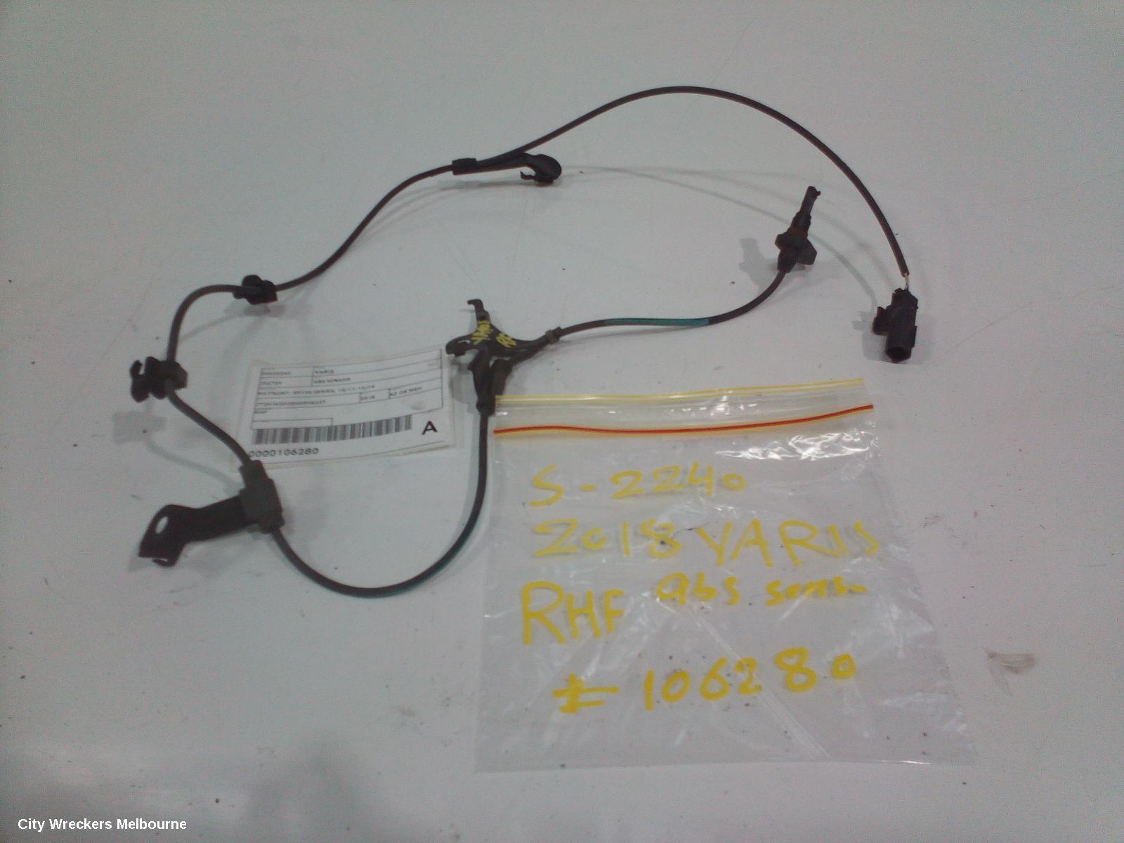 TOYOTA YARIS ABS SENSOR, RH FRONT, XP130 SERIES, 10/2011 - 12/2019 - Image 1