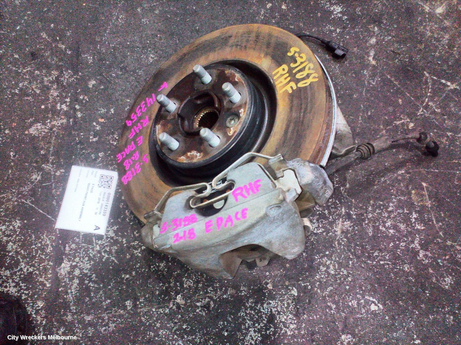 JAGUAR E PACE RIGHT FRONT HUB ASSEMBLY, X540, 11/2017 - 12/2024 - Image 2