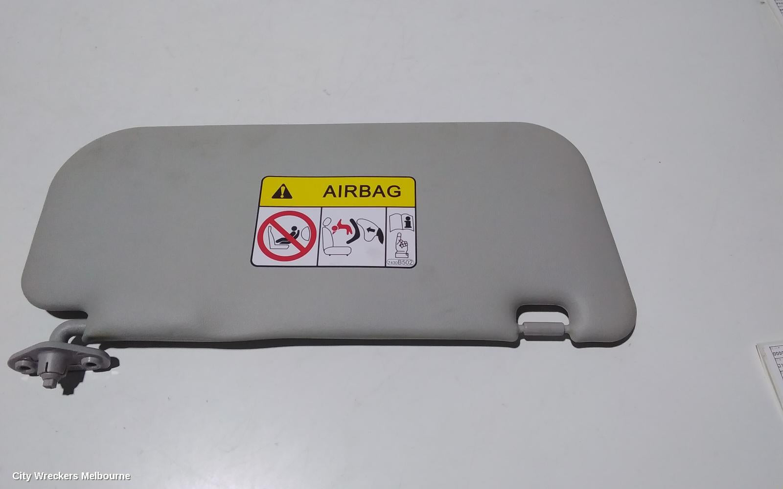 MITSUBISHI TRITON SUNVISOR, MQ, LH SIDE, VINYL, GREY, 03/2015 - 10/2018 - Image 1