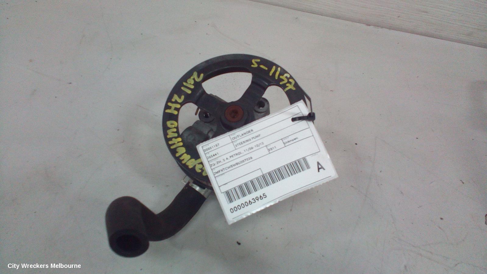 MITSUBISHI OUTLANDER STEERING PUMP, ZG-ZH, 2.4, PETROL, 11/2006 - 10/2012 - Image 1
