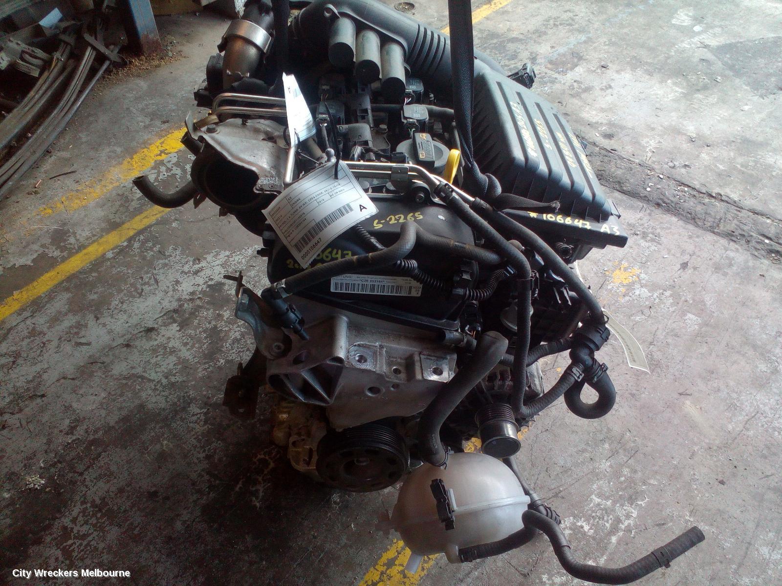 AUDI A3 ENGINE, PETROL, 1.4, TURBO, 8V (A3), CZEA CODE, 05/2013 - 10/2020 - Image 1