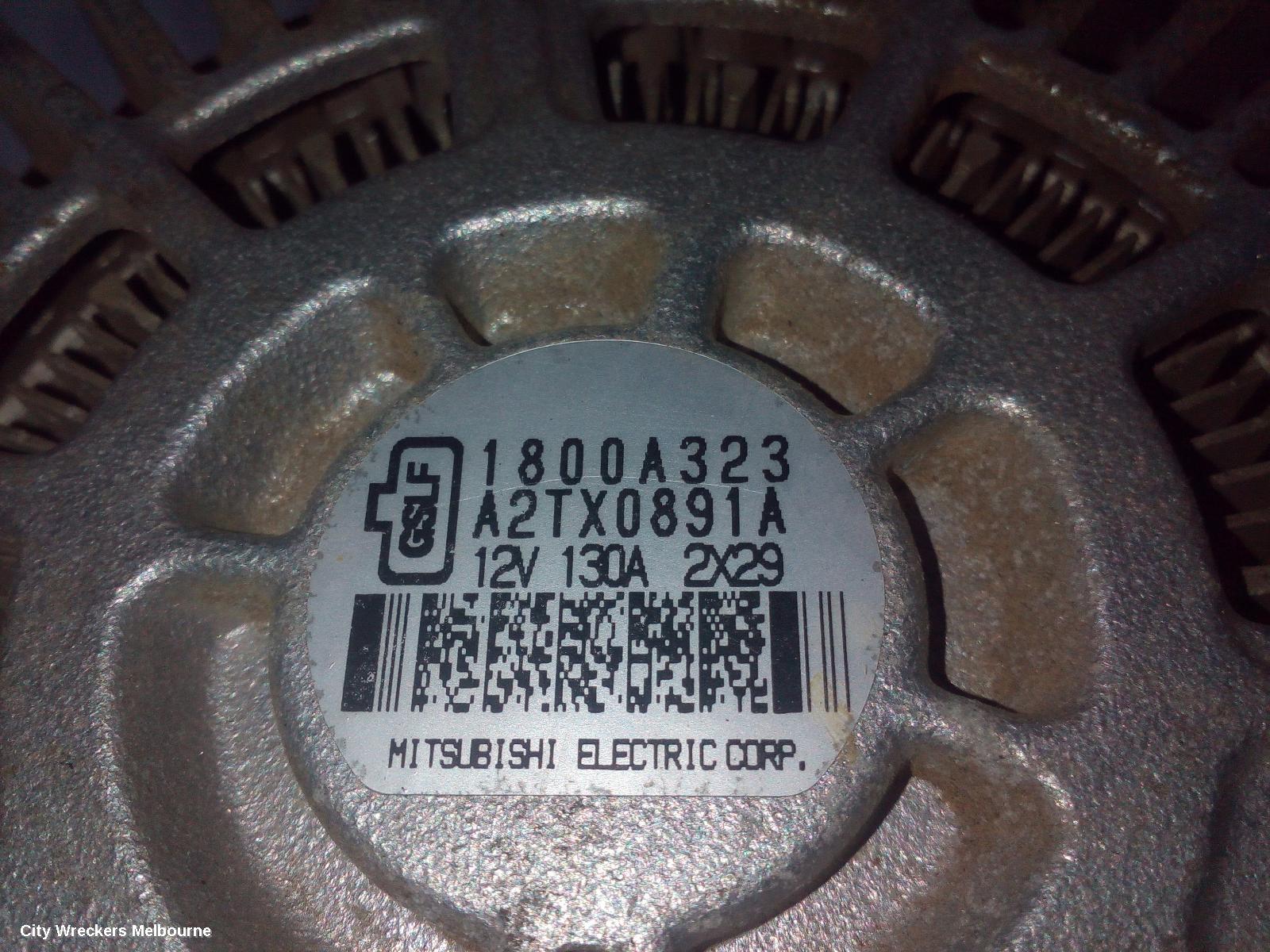 MITSUBISHI OUTLANDER ALTERNATOR, PETROL, 2.0/2.4, 130AMP, ZJ-ZL, 10/2012 - 08/2019 - Image 2