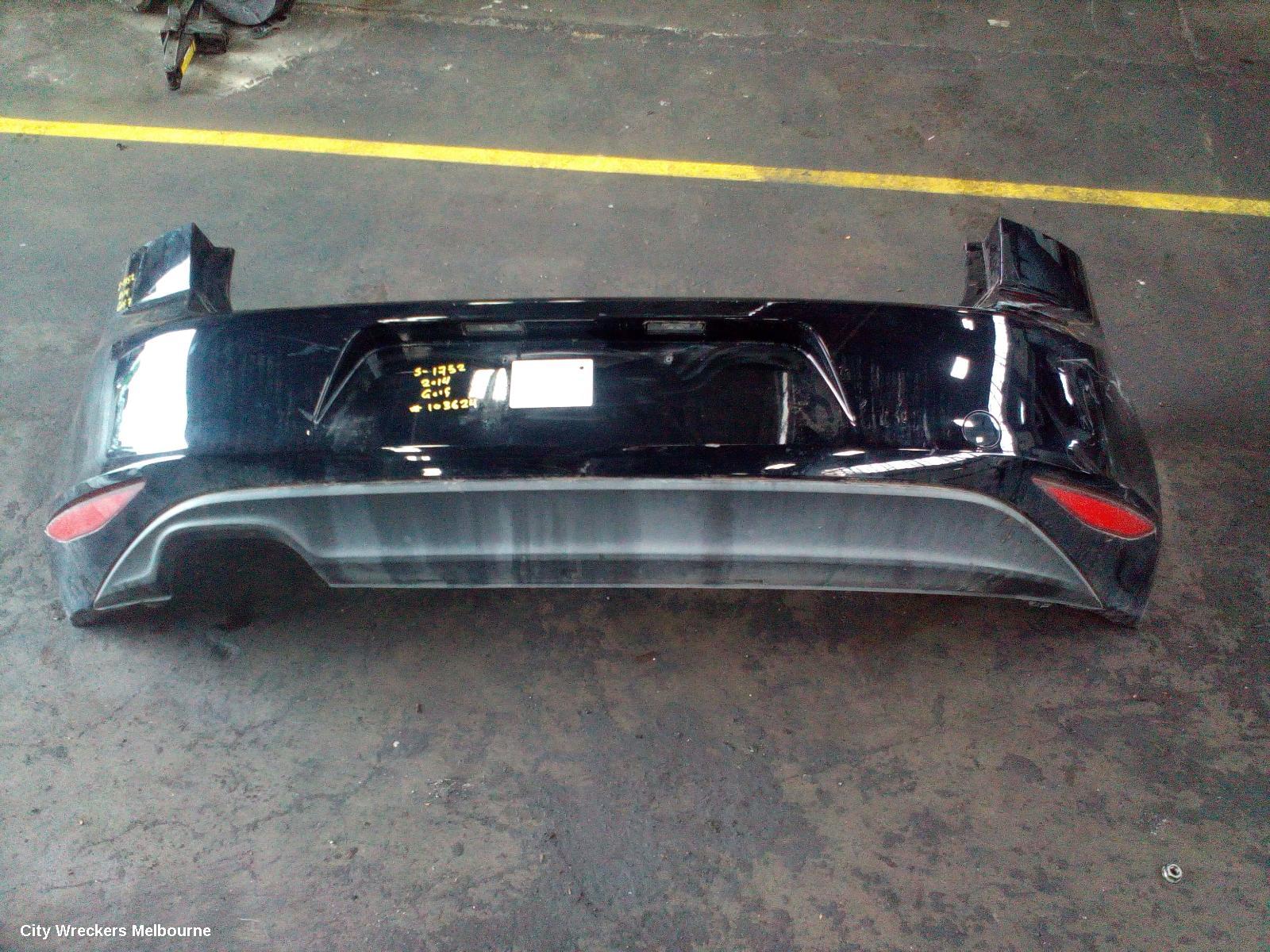 VOLKSWAGEN GOLF REAR BUMPER, BUMPER BAR, GEN 7, HATCH/GTI, NON PARK SENSOR TYPE, 03/2013 - 03/2017 - Image 1