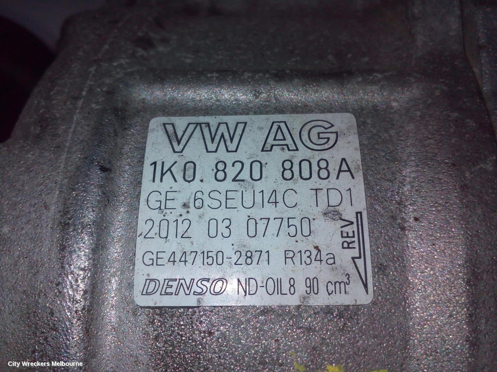 AUDI A3 A/C COMPRESSOR, 8P, PETROL, DENSO BRAND (7SEU17C), 06/2004 - 04/2013 - Image 2