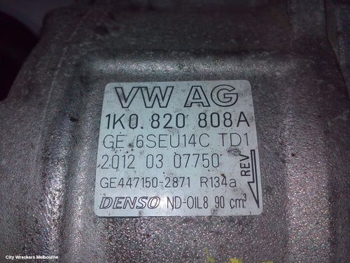 AUDI A3 A/C COMPRESSOR, 8P, PETROL, DENSO BRAND (7SEU17C), 06/2004 - 04/2013 - Image 2