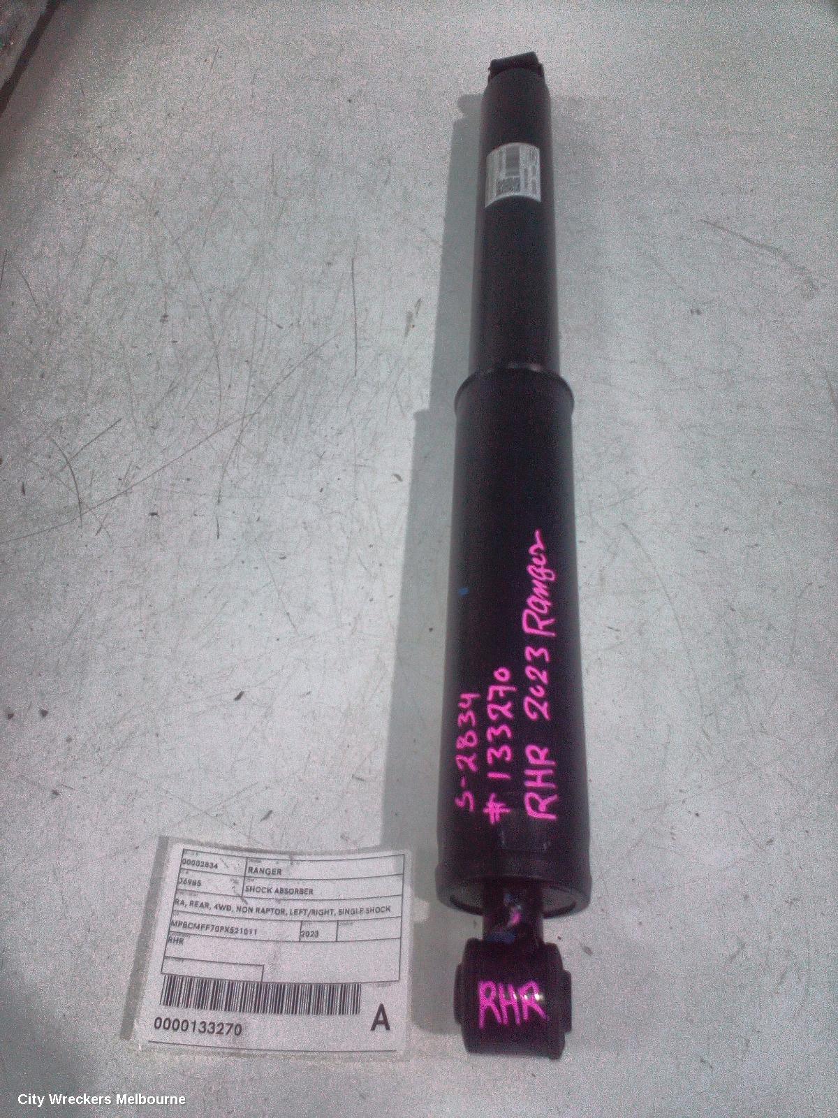 FORD RANGER SHOCK ABSORBER, RA, REAR, 4WD, NON RAPTOR, LEFT/RIGHT, SINGLE SHOCK ONLY, 05/2022 ONWARDS - Image 1