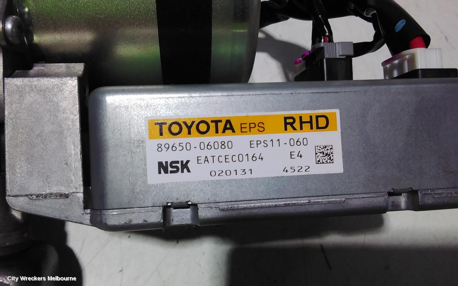 TOYOTA AURION STEERING COLUMN, GSV50R, 02/2012 - 08/2017 - Image 2
