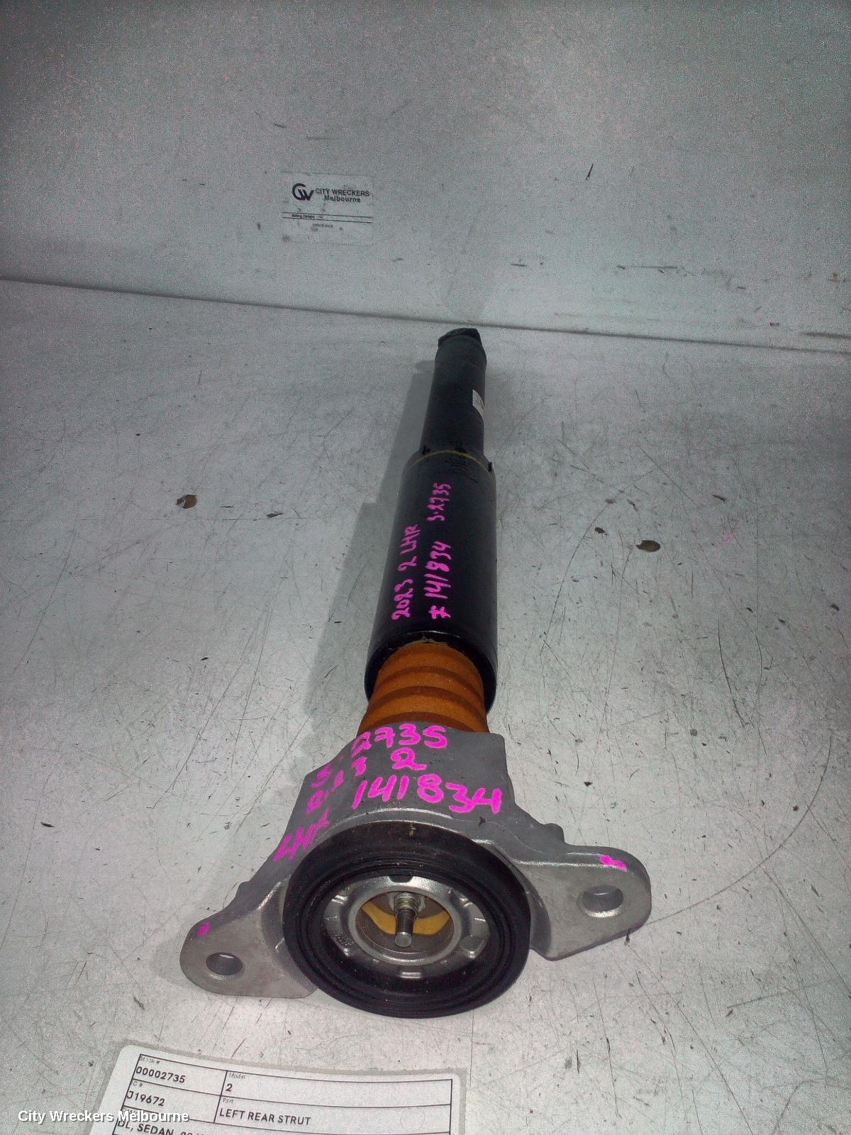 MAZDA 2 LEFT REAR STRUT, DL, SEDAN, 09/2014 ONWARDS - Image 1