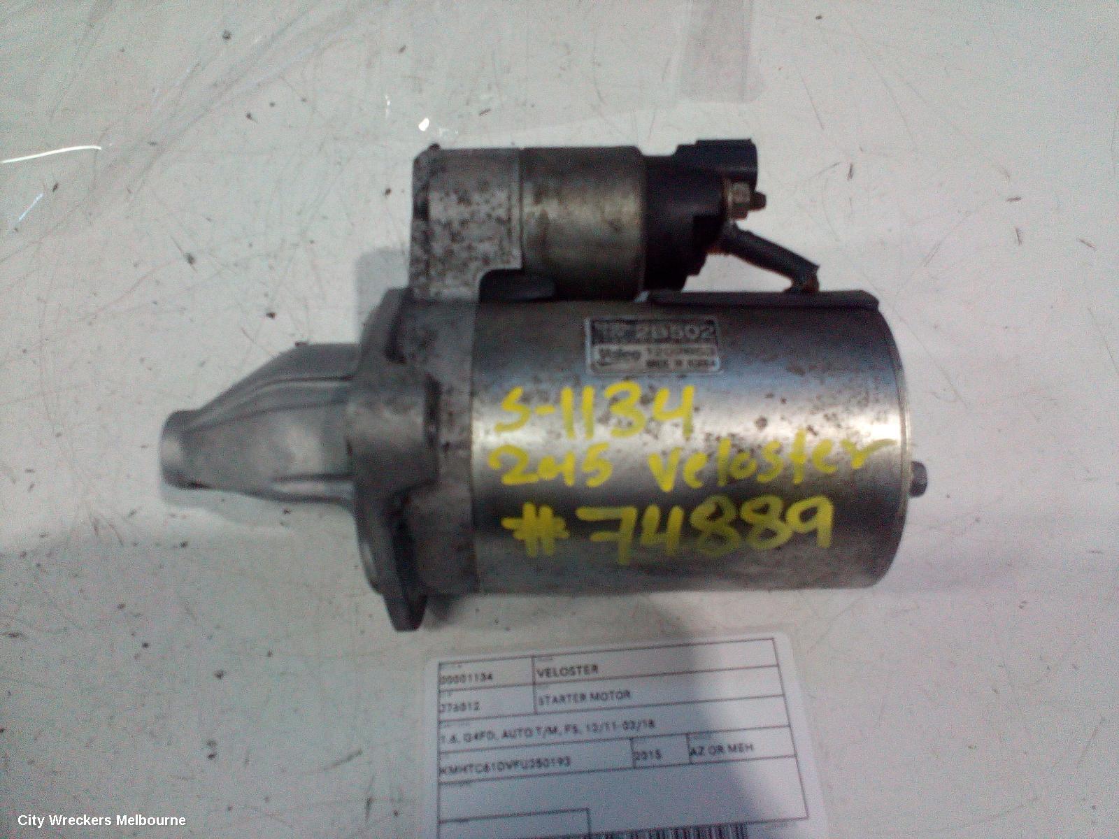 HYUNDAI VELOSTER STARTER, 1.6, G4FD, AUTO T/M, FS, 12/2011 - 02/2018 - Image 2