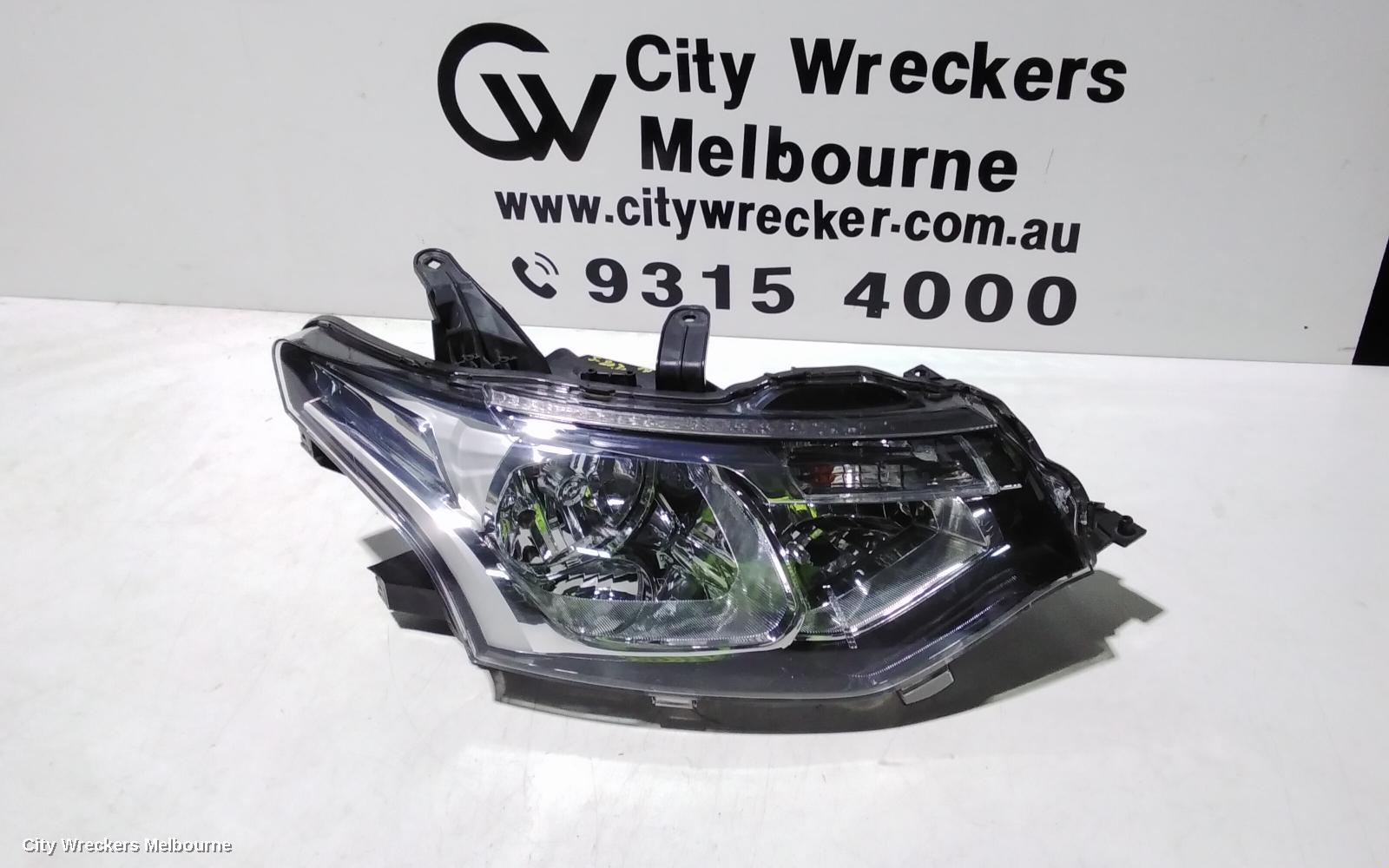 MITSUBISHI OUTLANDER RIGHT HEADLAMP, ZJ, HALOGEN, 10/2012 - 03/2015 - Image 1