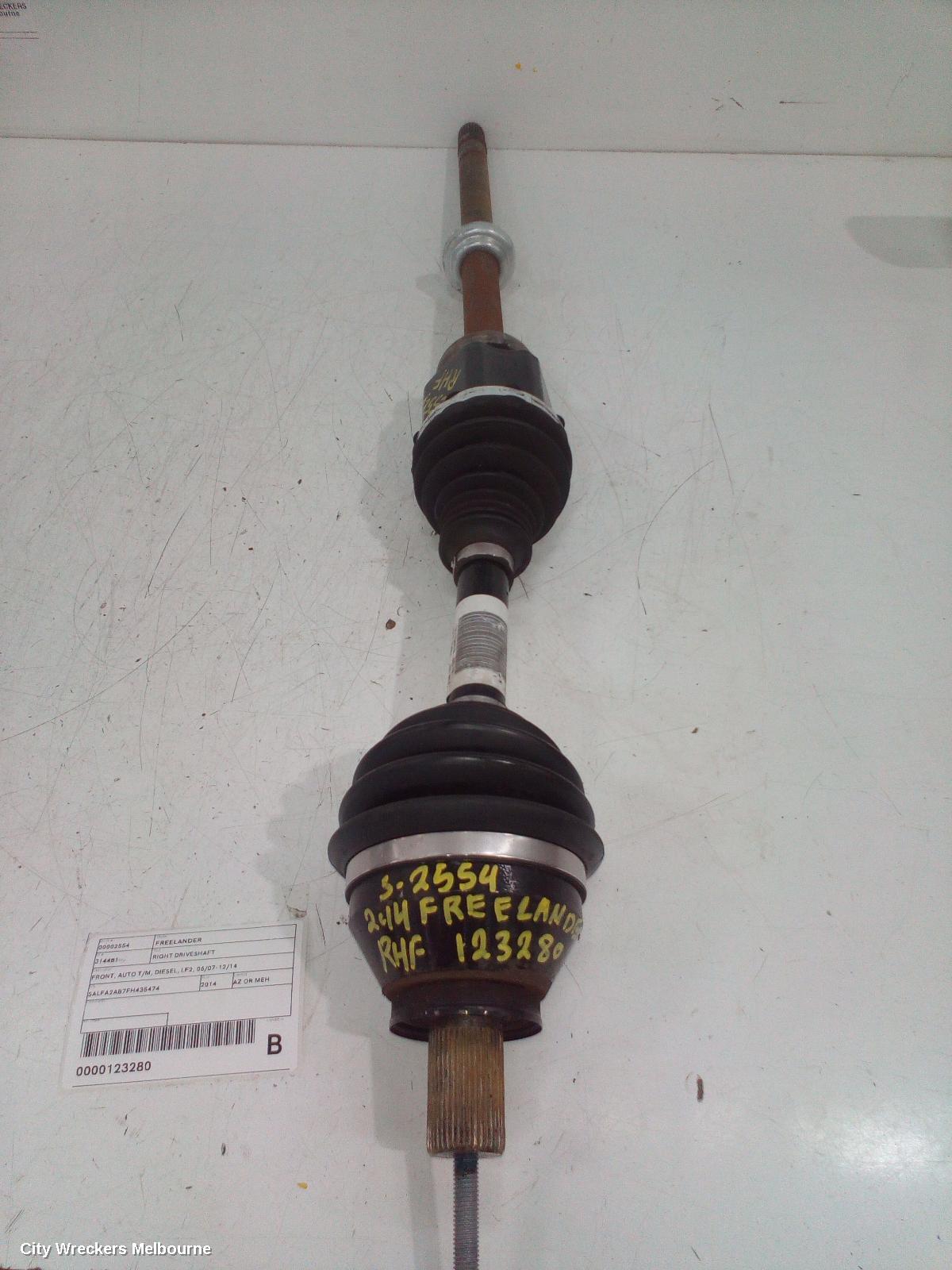 LAND ROVER FREELANDER RIGHT DRIVESHAFT, FRONT, AUTO T/M, DIESEL, LF2, 06/2007 - 12/2014 - Image 1