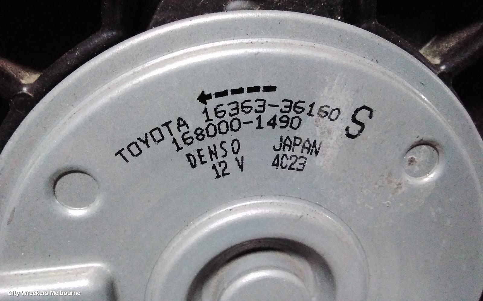 TOYOTA COROLLA FAN, DUAL FAN ASSY, 1.8, PETROL, ZWE211R, 07/2018 ONWARDS - Image 2