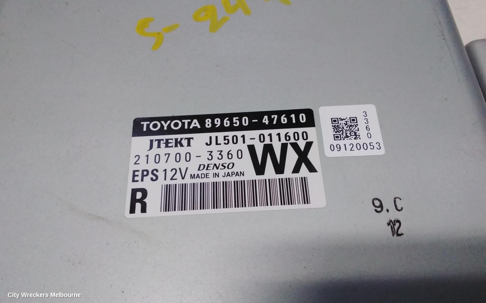 TOYOTA PRIUS ECU, ZVW40R, PRIUS V, POWER STEERING ECU, P/N 8965047371, 05/2012 - 03/2021 - Image 2