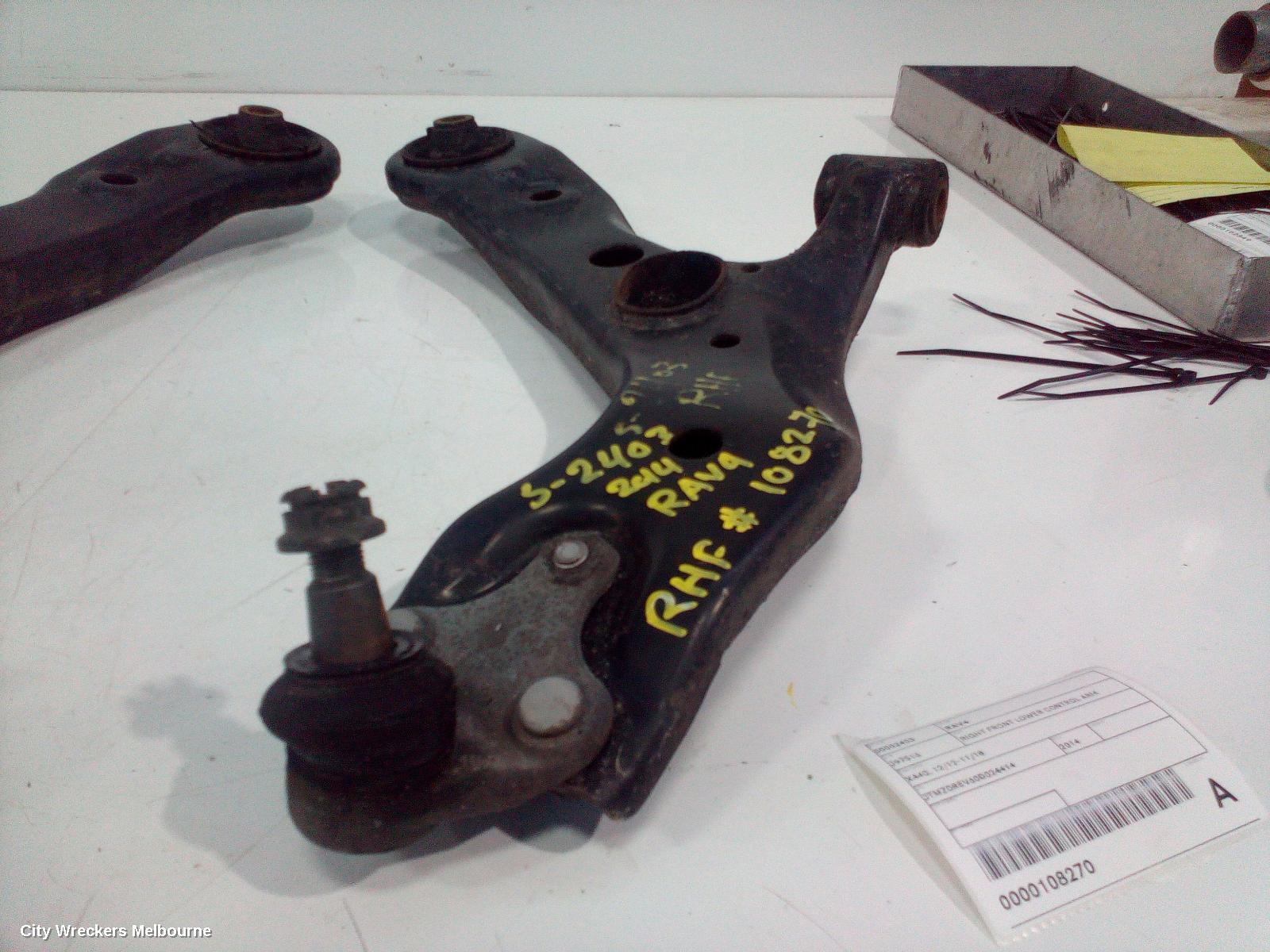 TOYOTA RAV4 RIGHT FRONT LOWER CONTROL ARM, XA40, 12/2012 - 11/2018 - Image 1