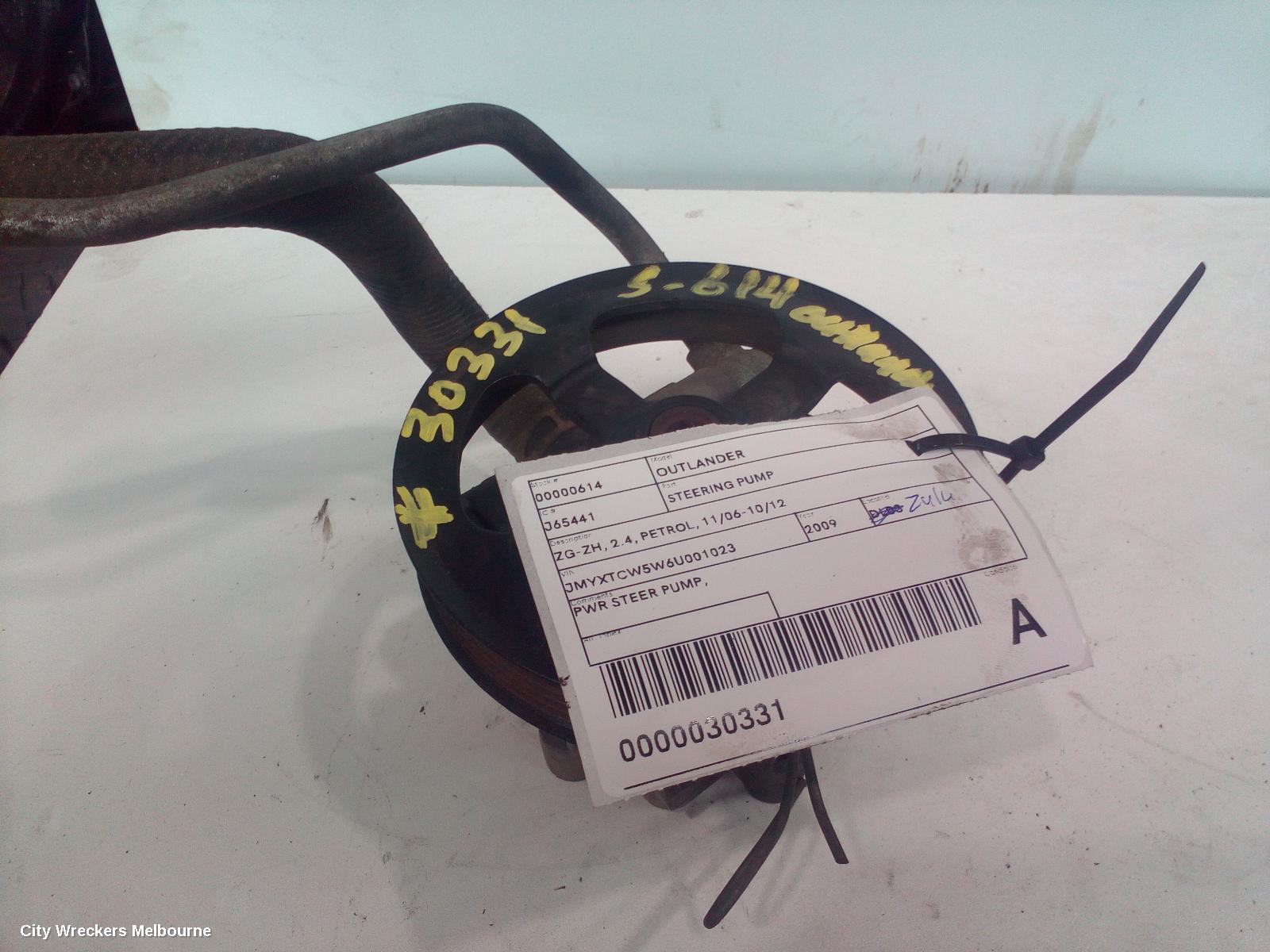 MITSUBISHI OUTLANDER STEERING PUMP, ZG-ZH, 2.4, PETROL, 11/2006 - 10/2012 - Image 1