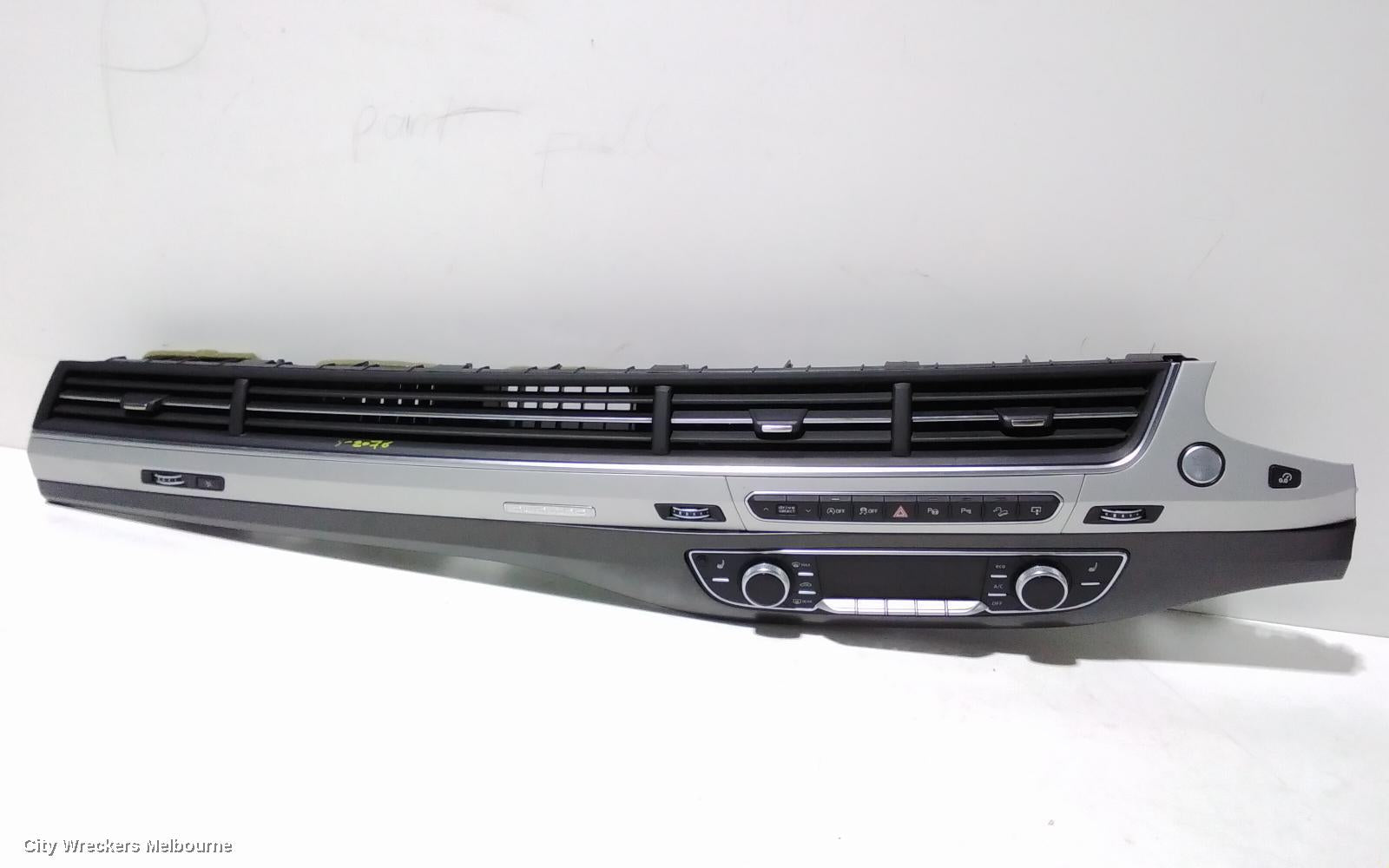 AUDI Q7 HEATER/AC CONTROLS, FRONT, CLIMATE CONTROL TYPE, 4M, 09/2015 - 03/2020 - Image 2