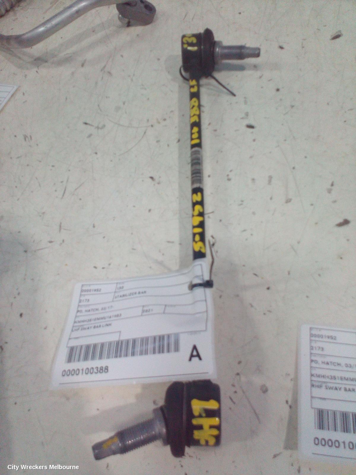 HYUNDAI I30 STABILISER BAR, PD, HATCH, 03/2017 ONWARDS - Image 1