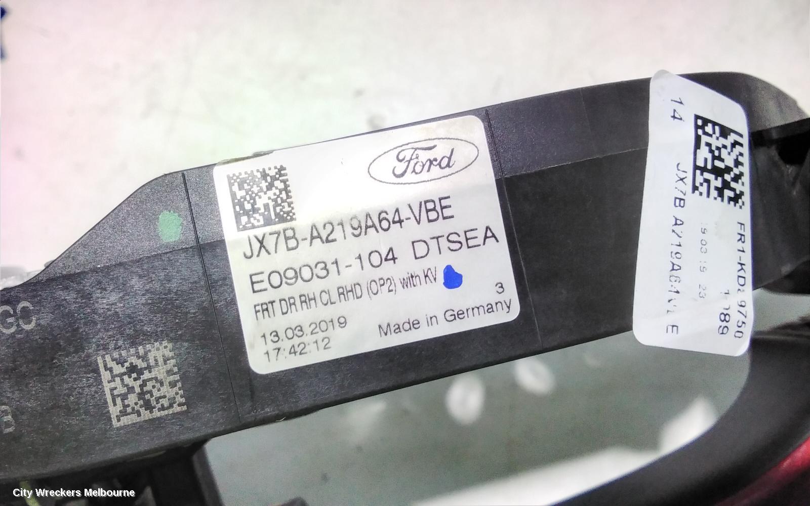 FORD FOCUS DOOR HANDLE, OUTER, RH FRONT, NON KEYLESS TYPE, SA, 10/2018 ONWARDS - Image 2