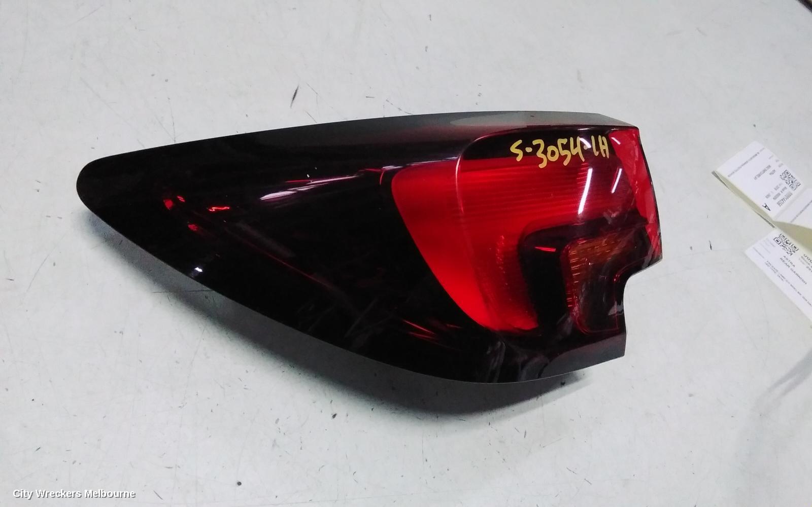 HOLDEN ASTRA LEFT TAILLIGHT, BK, 5DR HATCH, R/RS, NON LED TYPE, 09/2016 ONWARDS - Image 2