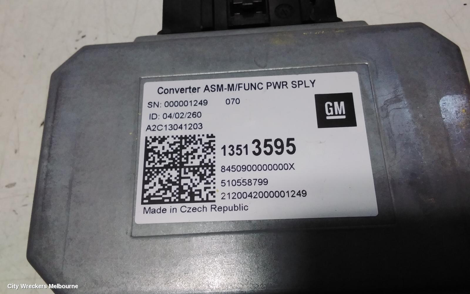 HOLDEN COMMODORE, ZB, 10/2017 - 12/2020, VOLTAGE CONVERTER ~ 1351 3595: 110086 - Image 3