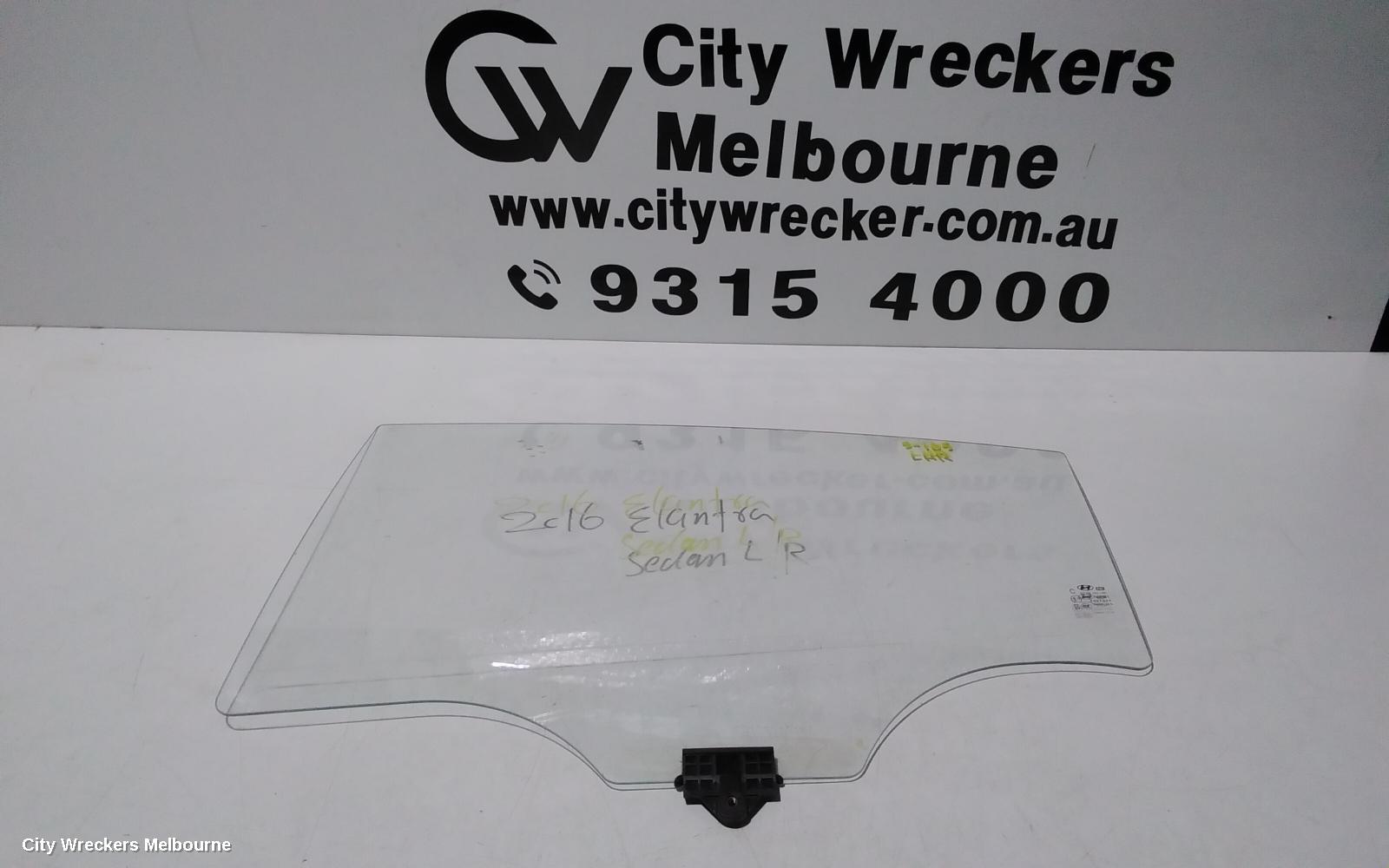 HYUNDAI ELANTRA LEFT REAR DOOR WINDOW, AD, 12/2015 - 12/2020 - Image 2