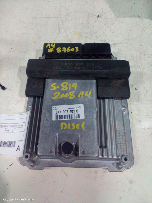 AUDI A4 ECU, ENGINE ECU, 2.7, DIESEL, ECU ONLY, P/N 8K1907401D, B8 8K, 02/2008 - 06/2012 - Image 2