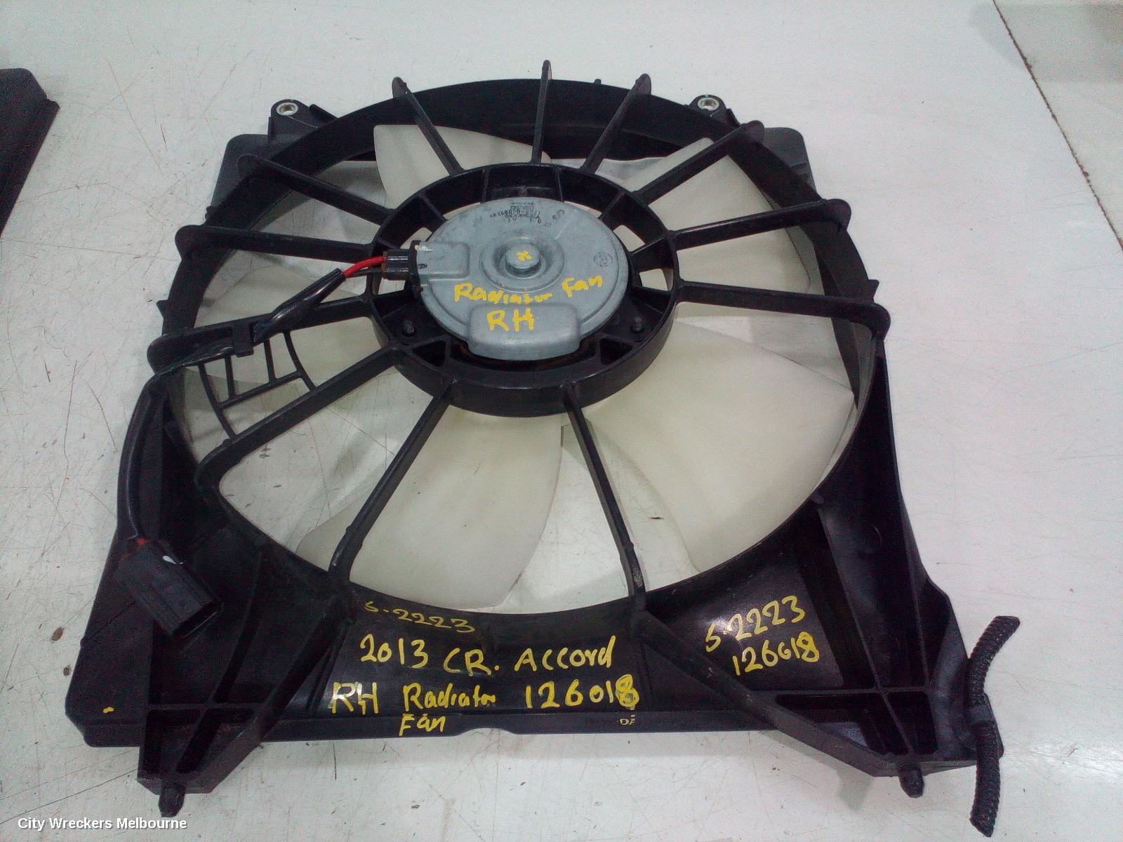 HONDA ACCORD FAN, RADIATOR FAN, 2.4, 9TH GEN, 05/2013 - 08/2019 - Image 1