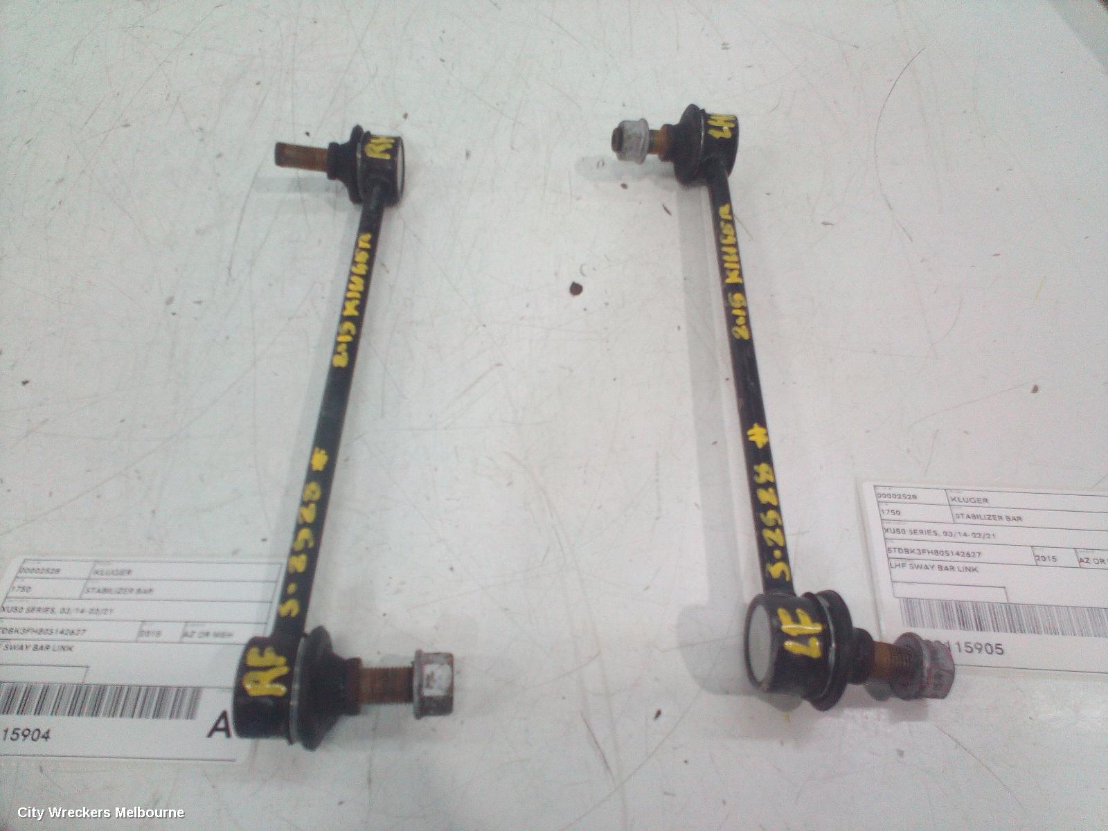 TOYOTA KLUGER STABILISER BAR, XU50 SERIES, 03/2014 - 02/2021 - Image 3
