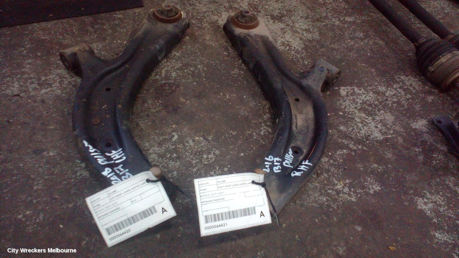 NISSAN PULSAR LEFT FRONT LOWER CONTROL ARM, B17/C12, 12/2012 - 12/2017 - Image 2