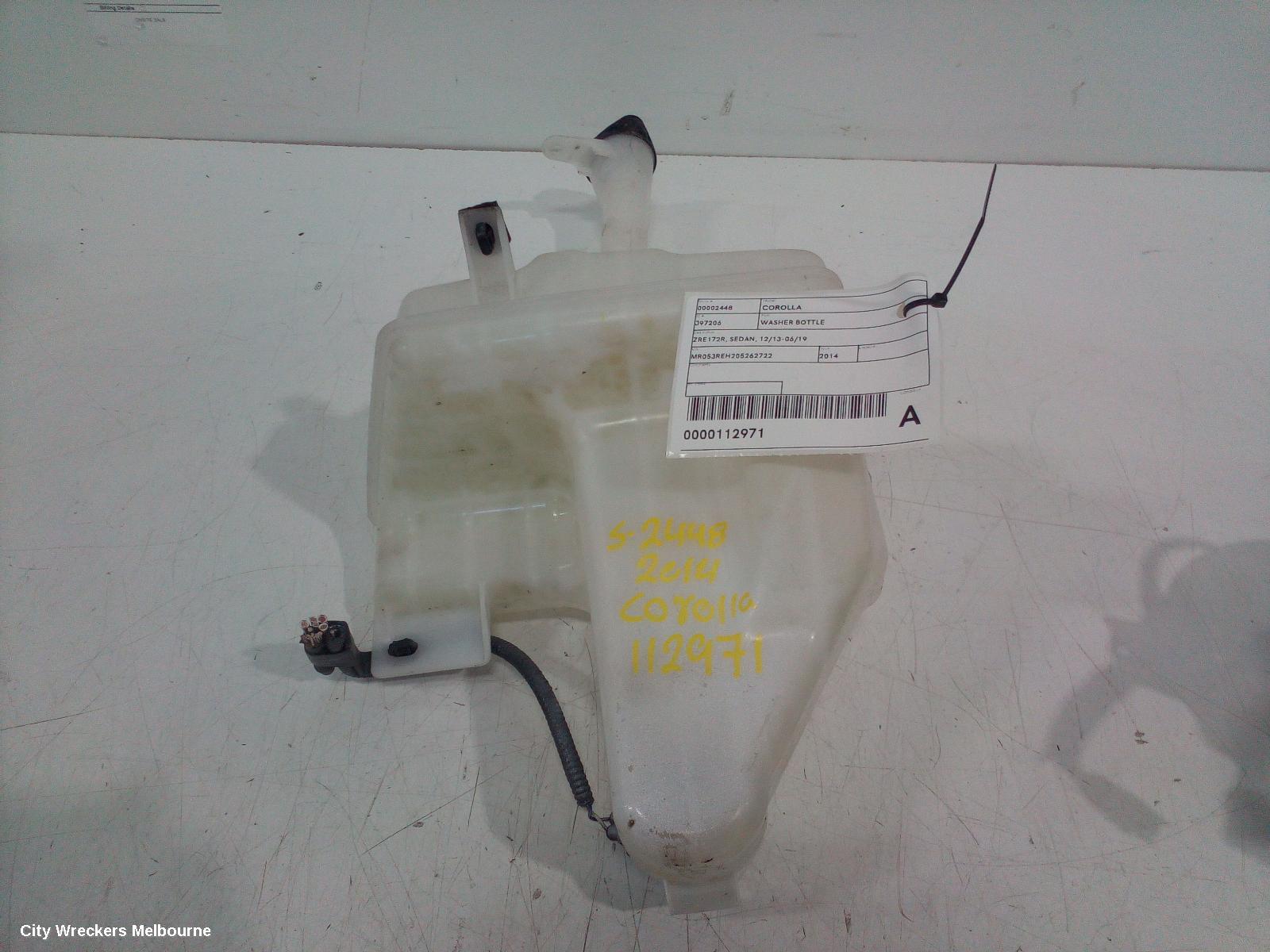TOYOTA COROLLA WASHER BOTTLE, ZRE172R, SEDAN, 12/2013 - 06/2019 - Image 1