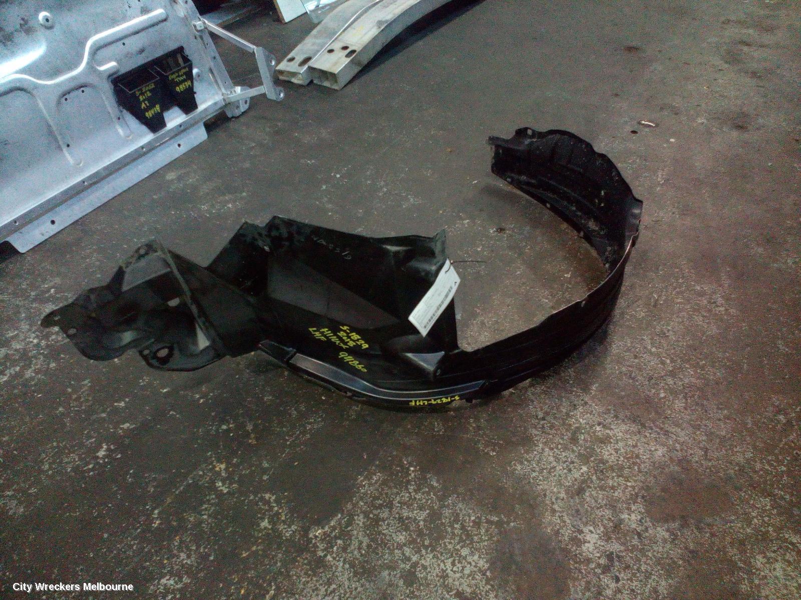 TOYOTA HILUX LEFT GUARD LINER, FRONT, 2WD HI RIDE/4WD, 09/2015 ONWARDS - Image 2